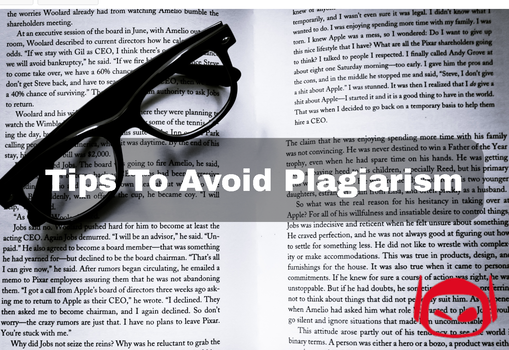 Tips to Avoid Content Plagiarism