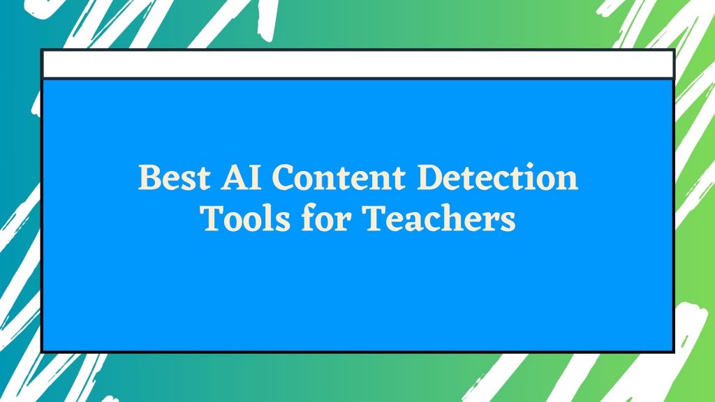 교사를 위한 AI 콘텐츠 탐지기