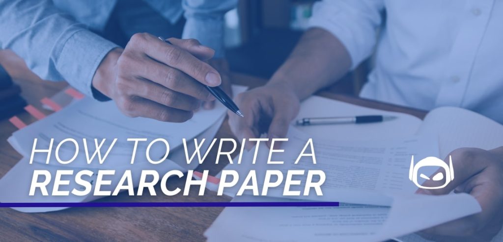 how to write a research paper