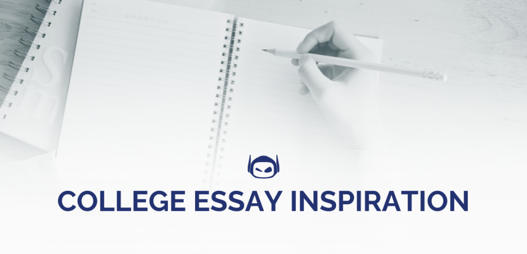 Smodin graphic of a hand holding a pencil over a notebook, with the text "COLLEGE ESSAY INSPIRATION" and Smodin logo below.