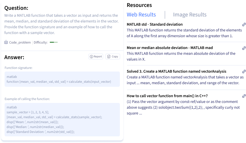 Smodin screenshot of example question and answer from the Smodin AI Accounting Homework Solver tool.