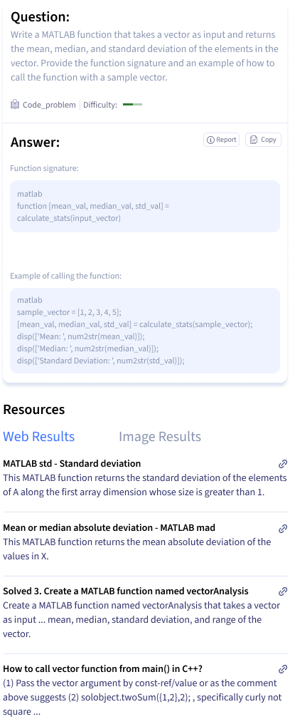 Smodin screenshot of example question and answer from the Smodin AI Accounting Homework Solver tool.