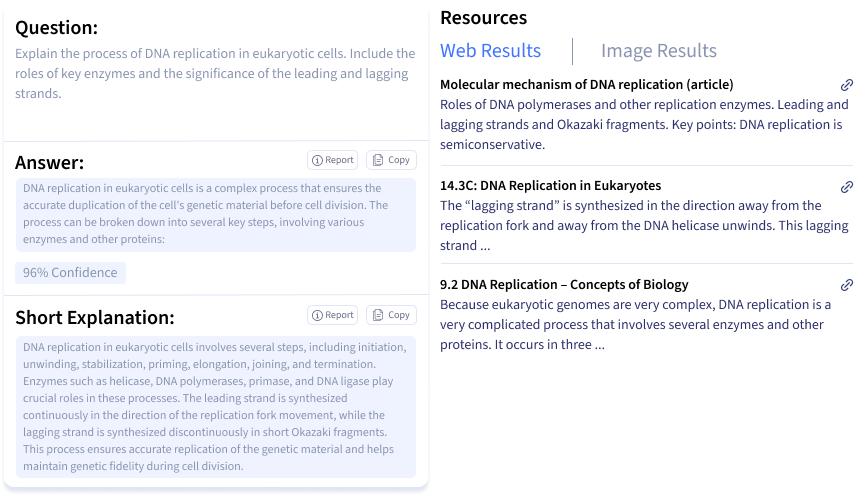 Smodin screenshot of example question and answer from the Smodin AI Accounting Homework Solver tool.